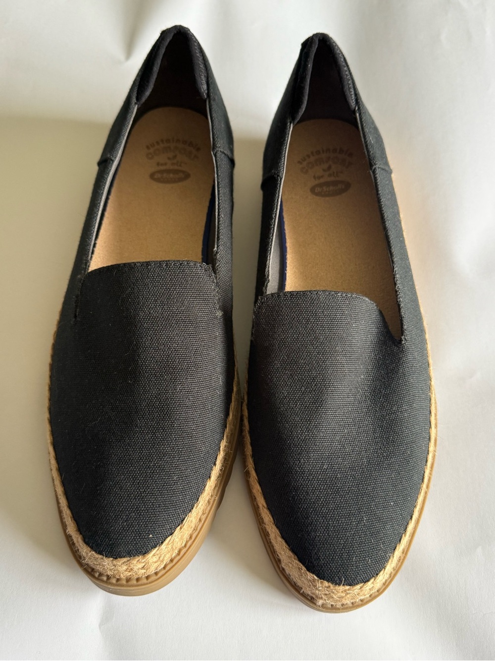 Dr. Scholl's Black Jet Away Microfiber Slip On Loafers Women's-SIZE 9 NWOT